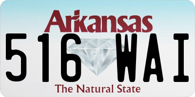 AR license plate 516WAI