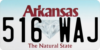 AR license plate 516WAJ