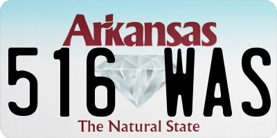 AR license plate 516WAS