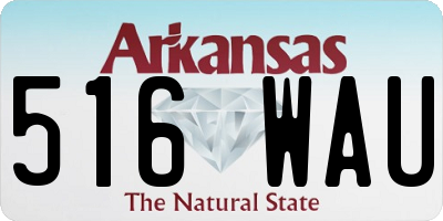 AR license plate 516WAU