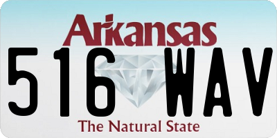 AR license plate 516WAV
