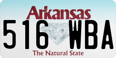 AR license plate 516WBA