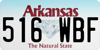 AR license plate 516WBF