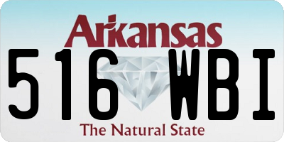 AR license plate 516WBI