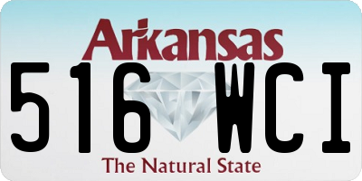 AR license plate 516WCI