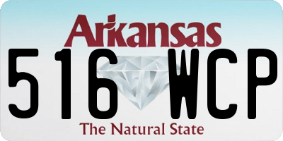 AR license plate 516WCP