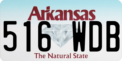 AR license plate 516WDB