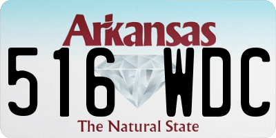 AR license plate 516WDC