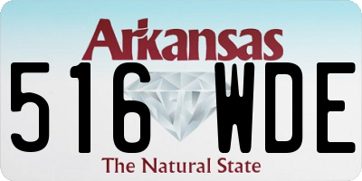 AR license plate 516WDE