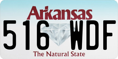 AR license plate 516WDF