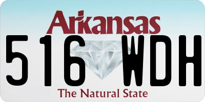 AR license plate 516WDH