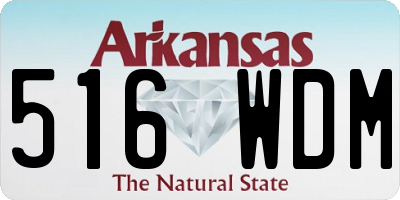 AR license plate 516WDM