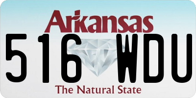 AR license plate 516WDU