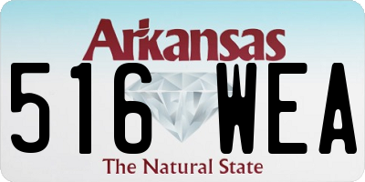 AR license plate 516WEA
