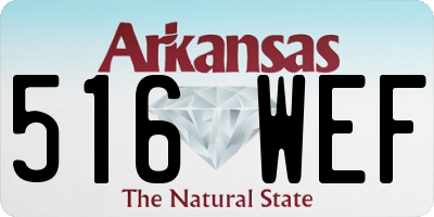 AR license plate 516WEF