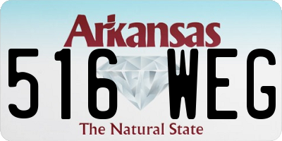 AR license plate 516WEG