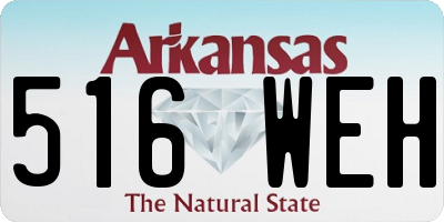 AR license plate 516WEH