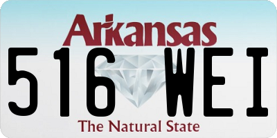 AR license plate 516WEI