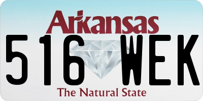 AR license plate 516WEK