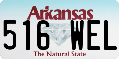 AR license plate 516WEL