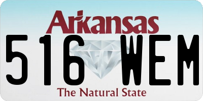 AR license plate 516WEM