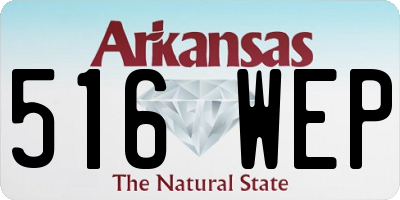 AR license plate 516WEP