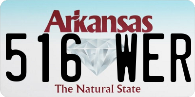AR license plate 516WER
