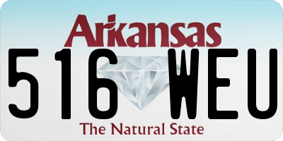 AR license plate 516WEU