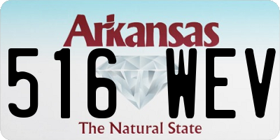 AR license plate 516WEV