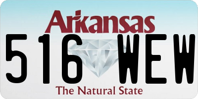AR license plate 516WEW