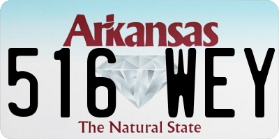 AR license plate 516WEY