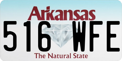 AR license plate 516WFE