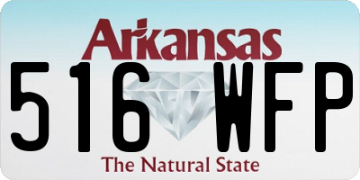 AR license plate 516WFP