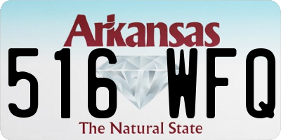 AR license plate 516WFQ