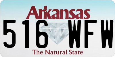 AR license plate 516WFW