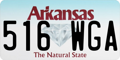 AR license plate 516WGA