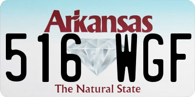 AR license plate 516WGF