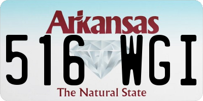 AR license plate 516WGI