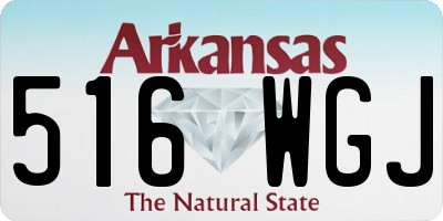 AR license plate 516WGJ