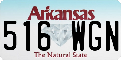 AR license plate 516WGN