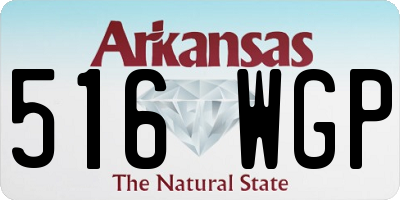 AR license plate 516WGP