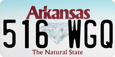 AR license plate 516WGQ