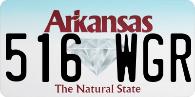 AR license plate 516WGR