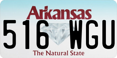 AR license plate 516WGU
