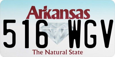 AR license plate 516WGV
