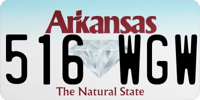 AR license plate 516WGW