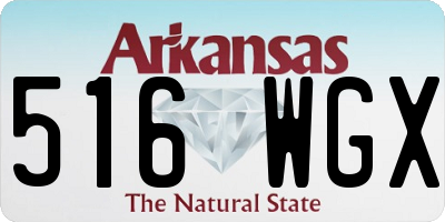 AR license plate 516WGX