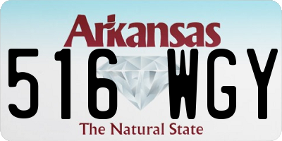 AR license plate 516WGY