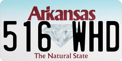 AR license plate 516WHD