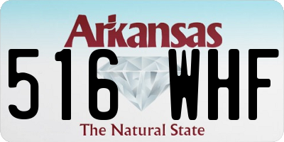 AR license plate 516WHF